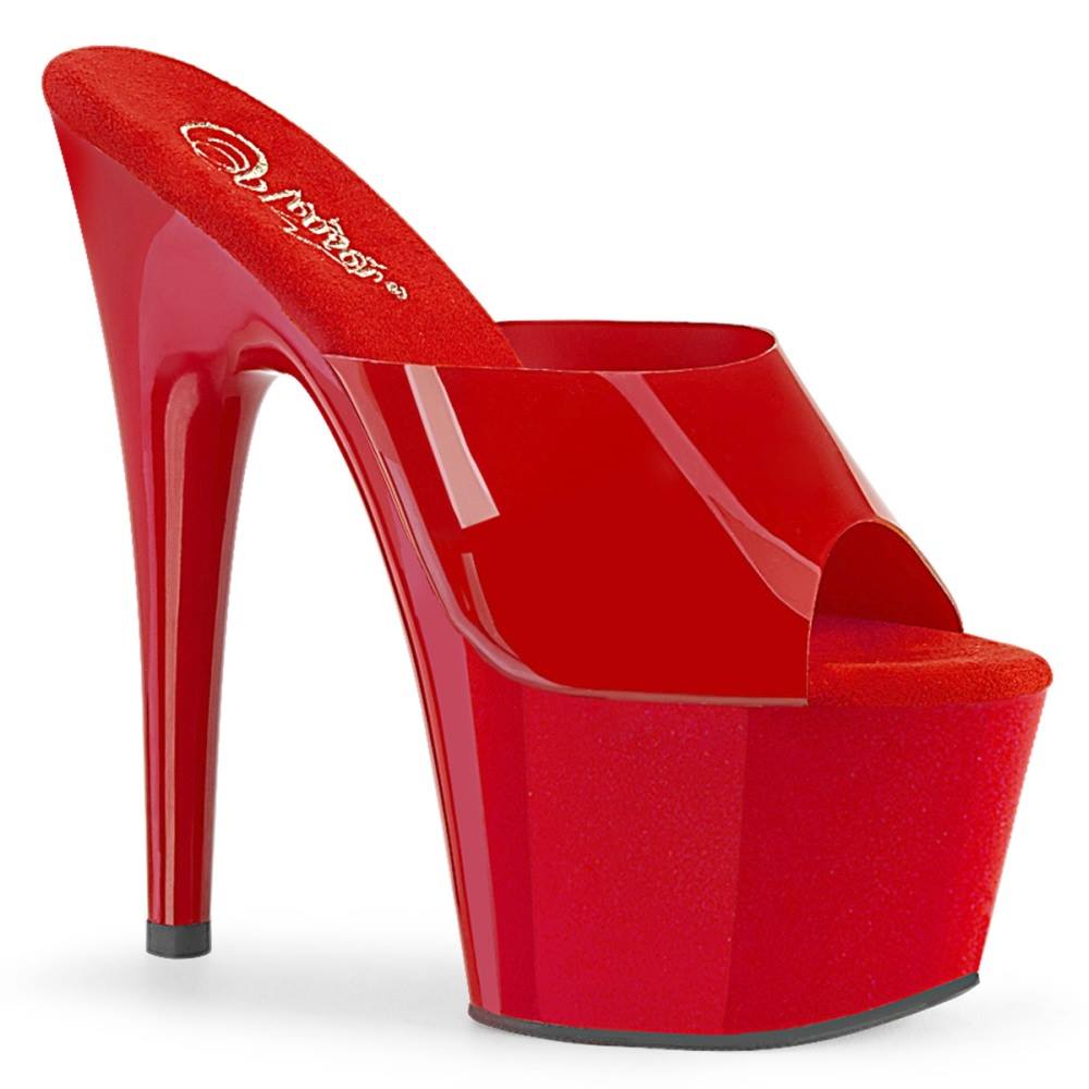 Pleaser - ADORE701N Mules à talons - Chaussures de pole dance - Rouge Product image